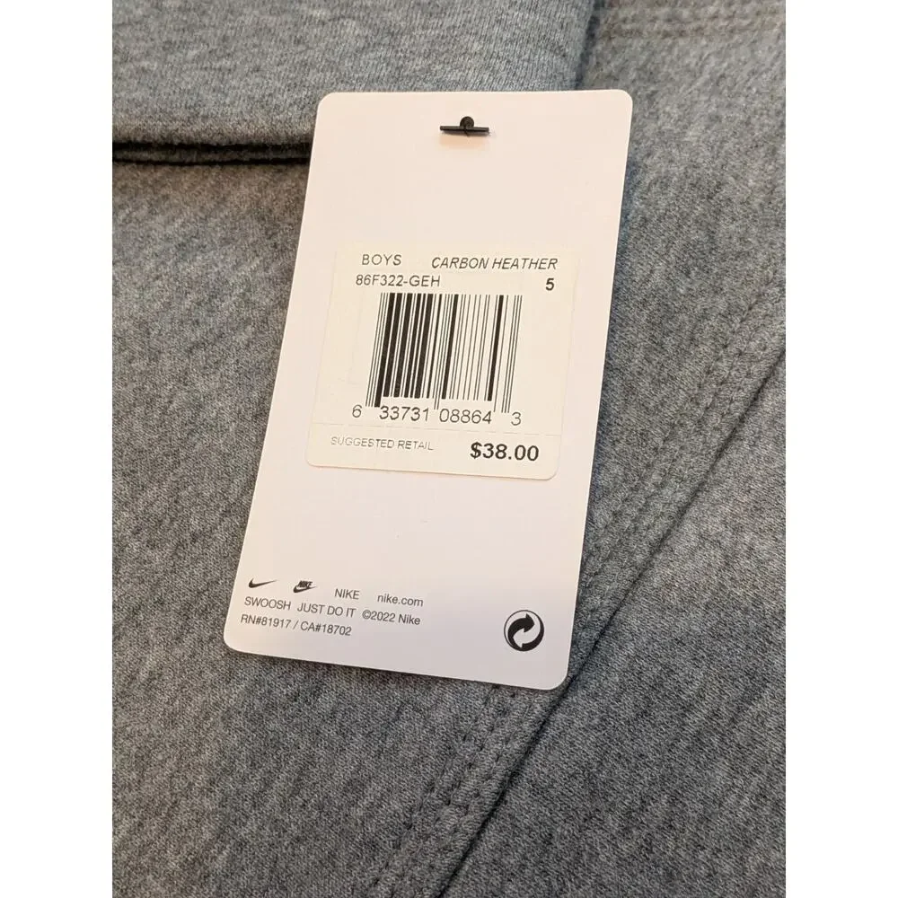 Nike All Kids Fit Sportswear Club Fleece Hoodie Sweatshirt Grey New